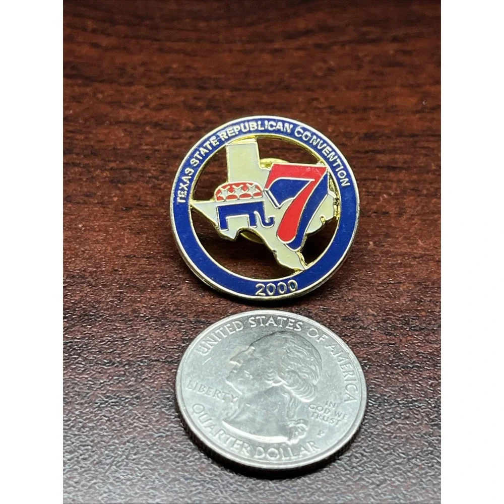 2000 Texas State Republican Convention‎ Lapel Hat Pin